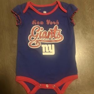 New York Giants onesie 3-6m girl